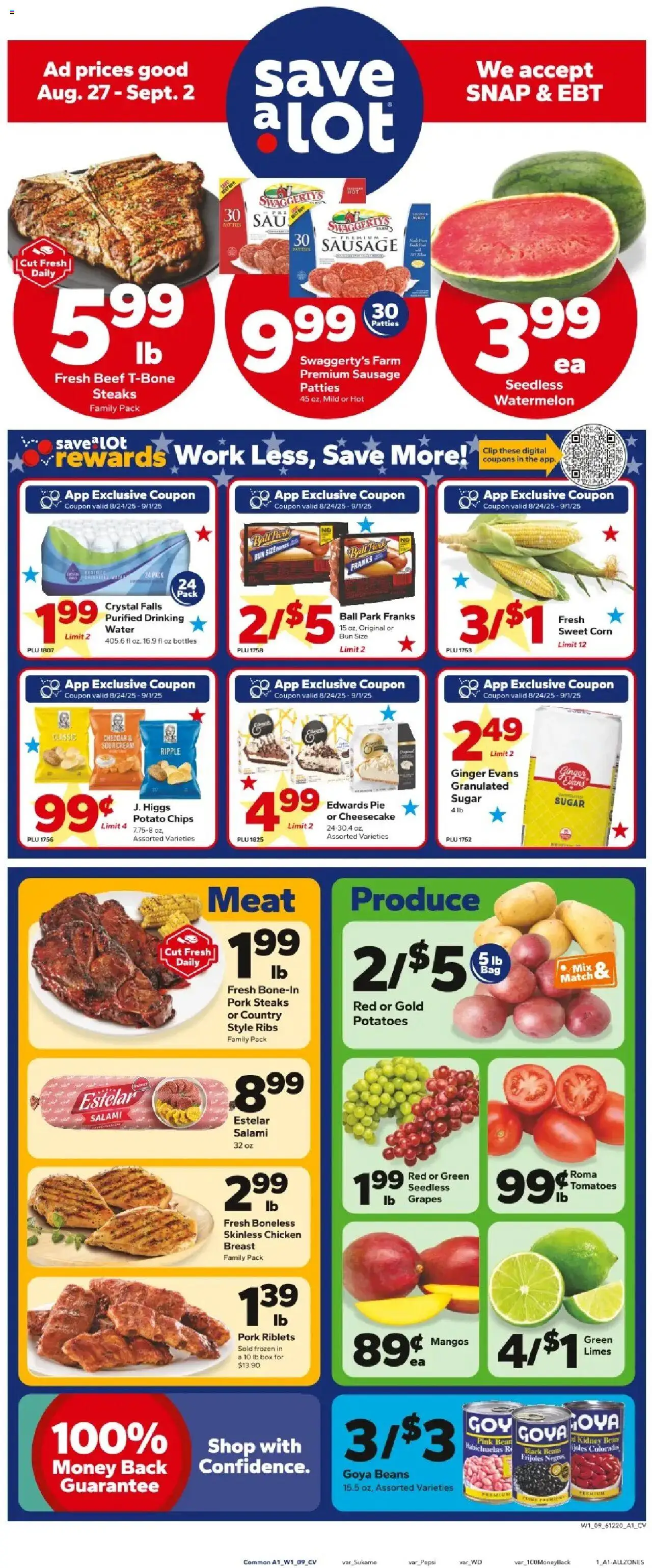 Save a Lot Weekly Ad from 08/27/2025 - Flyer - Page number 1