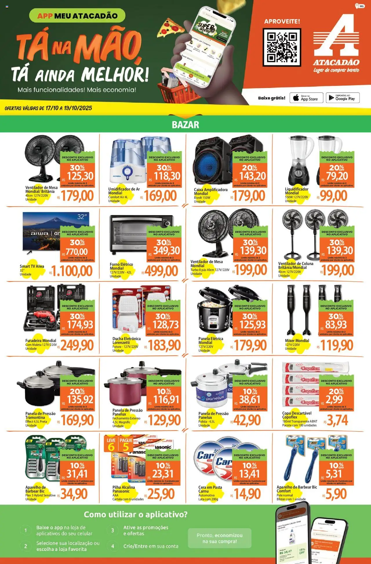 Atacadão folheto "Ofertas - MG" válido a partir de 17/10/2025 - número de página 1