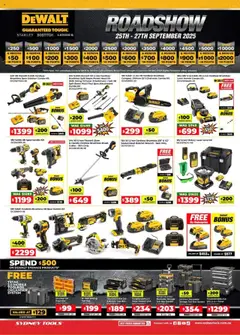 Preview of catalogue Catalogue from shop Sydney Tools valid 25/09/2025