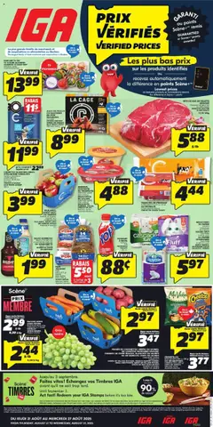 Un aperçu du dépliant Quebec du magasin IGA est valide à partir 21 août 2025