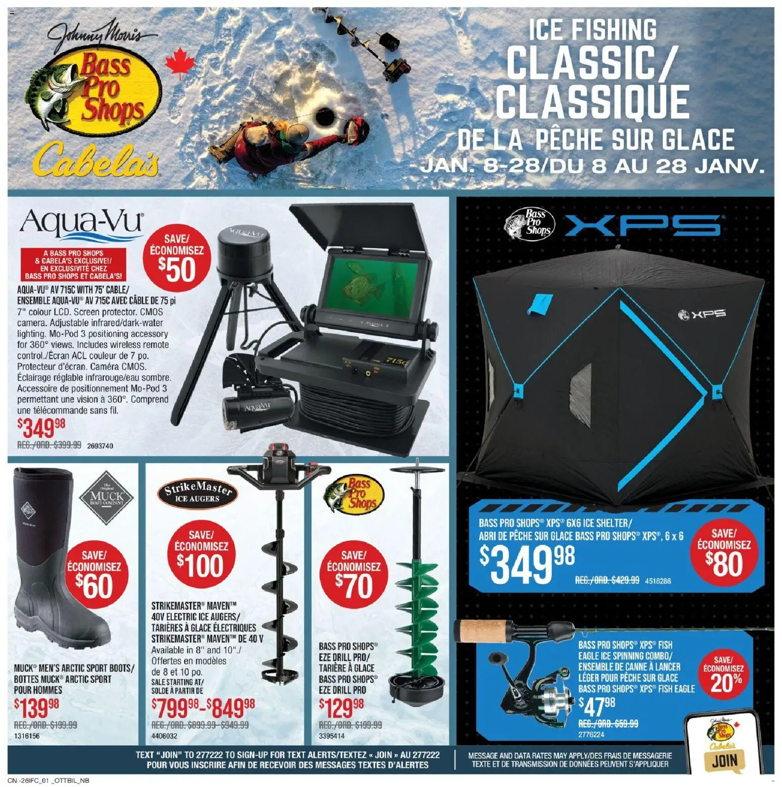 Preview of leaflet Weekly flyer / circulaire from shop Cabelas is valid from Jan 08, 2026