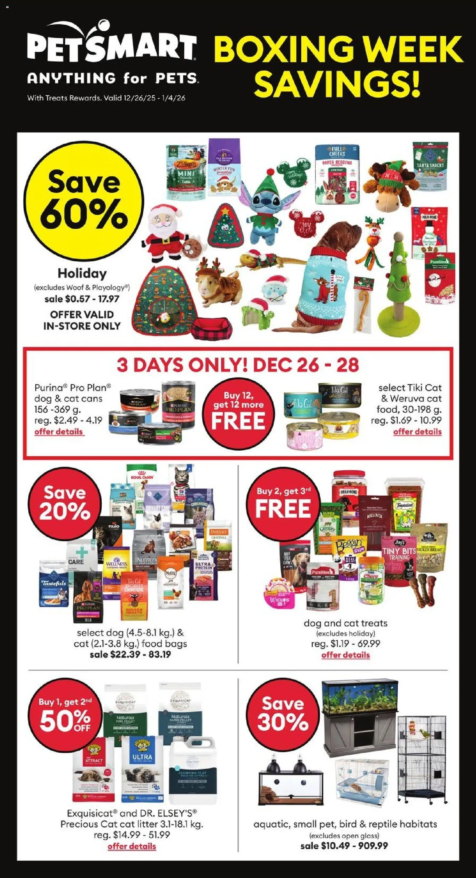 Preview of leaflet Weekly flyer / circulaire from shop Petsmart is valid from Dec 26, 2025
