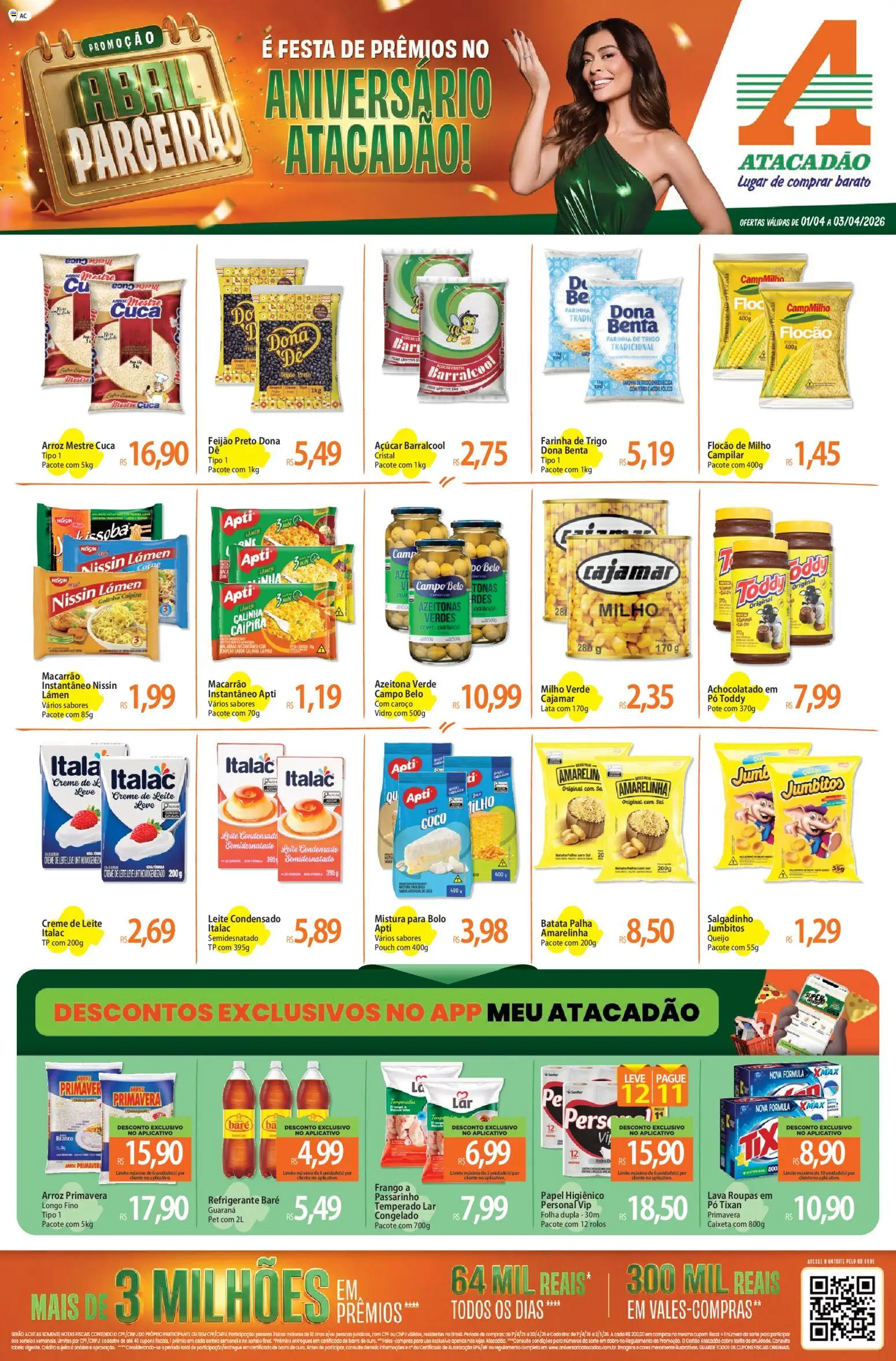 Pré-Visualização do folheto "Atacadão ofertas - AC" da loja Atacadão válido a partir de 01/04/2026