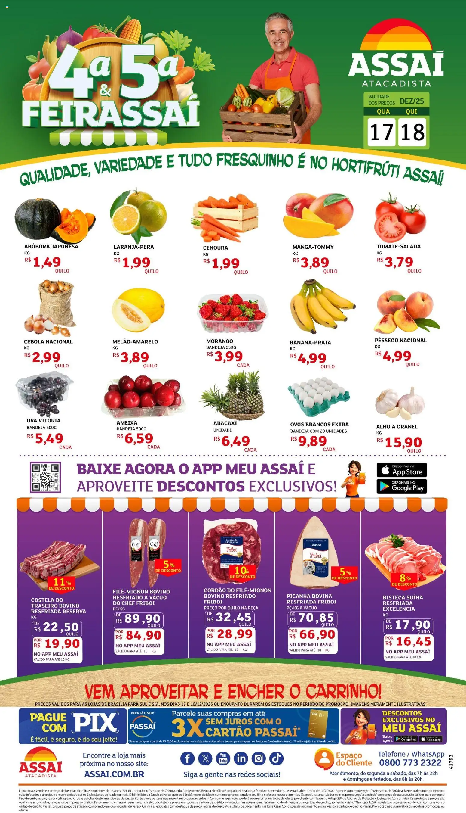 Pré-Visualização do folheto "Encarte - DF" da loja Assaí Atacadista válido a partir de 17/12/2025