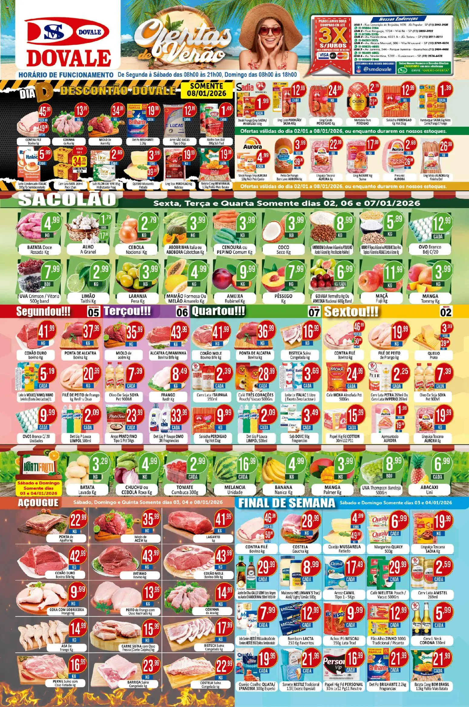 Pré-Visualização do folheto "Ofertas da semana" da loja Dovale válido a partir de 02/01/2026