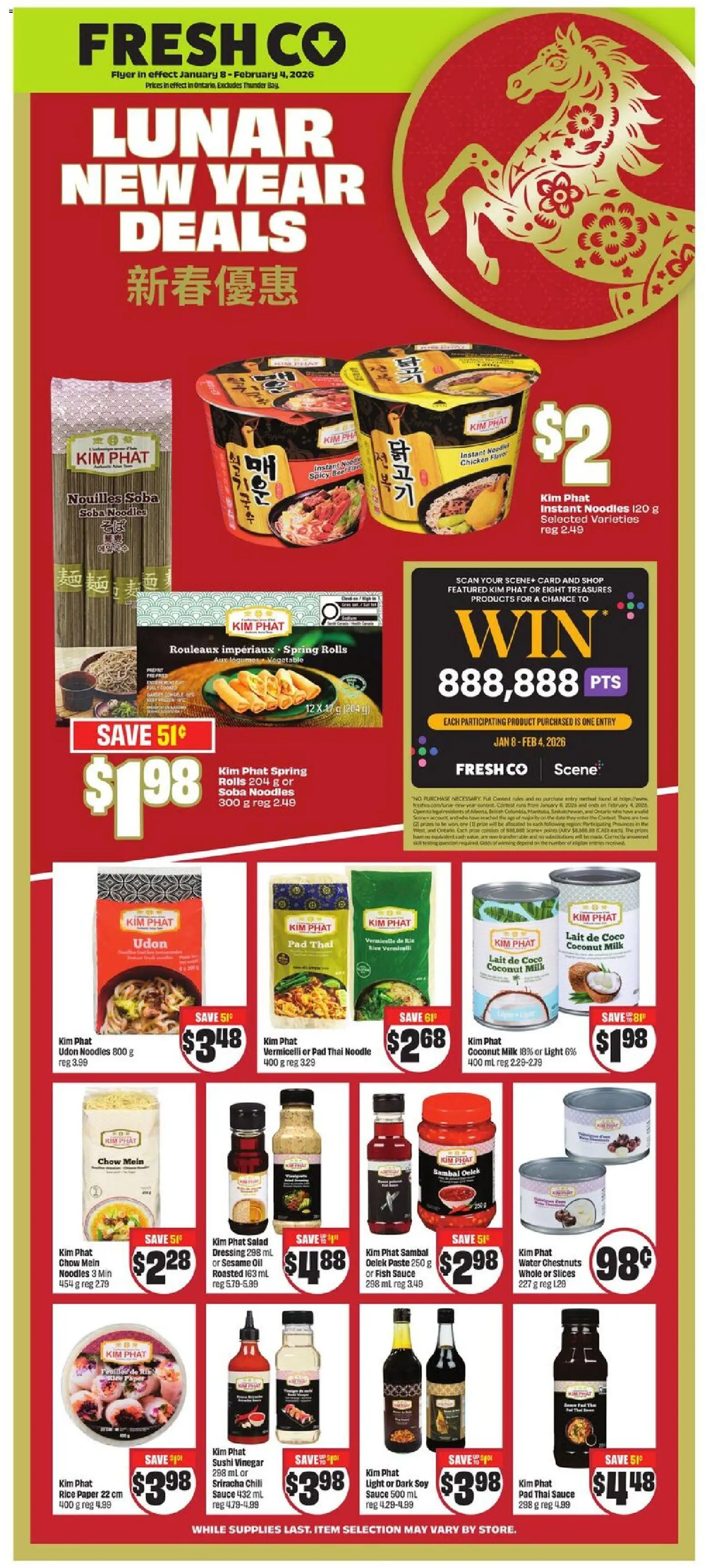 Preview of leaflet Special Promotion from shop FreshCo is valid from Jan 08, 2026