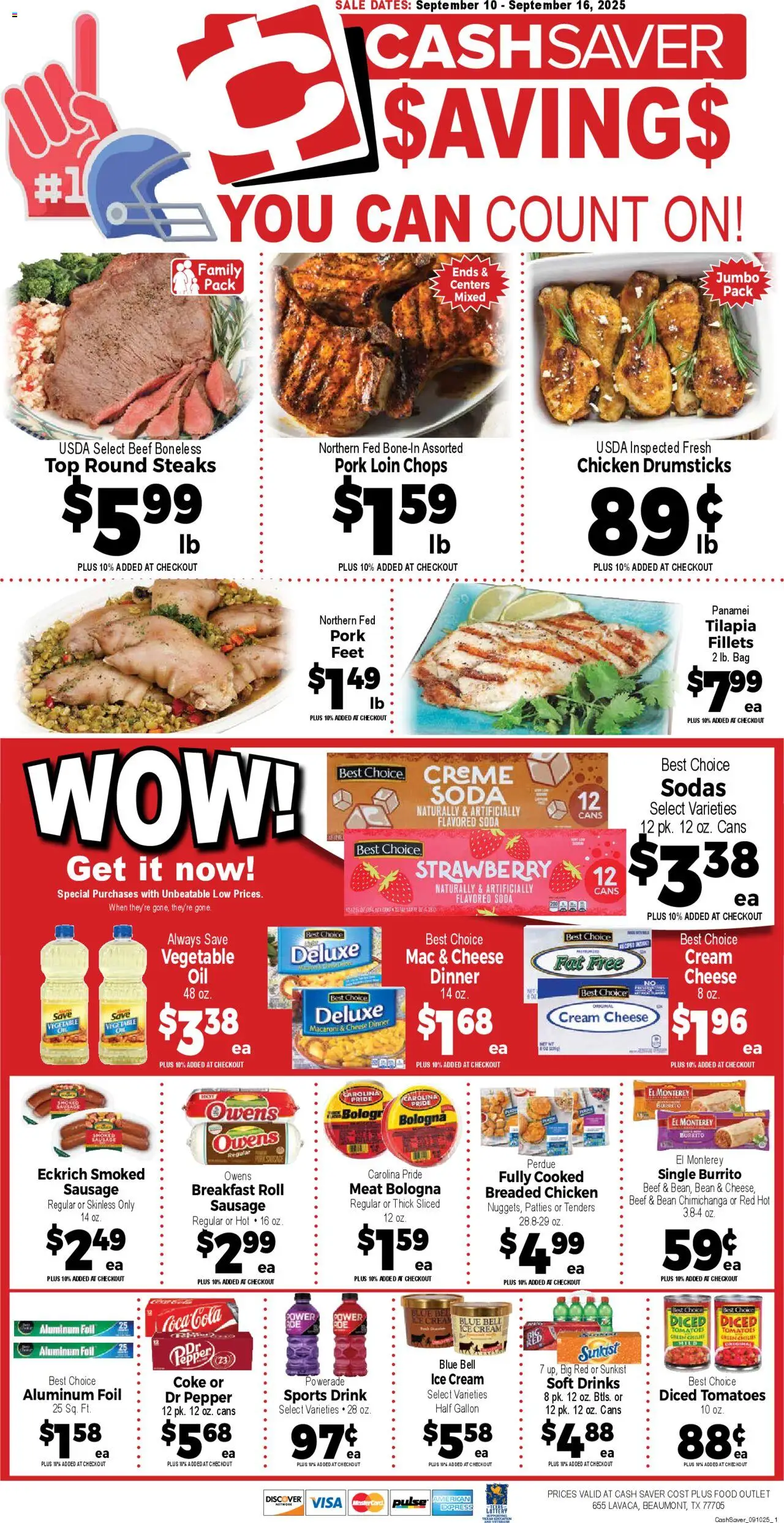 Market Basket Cash Saver from 09/10/2025 - Flyer - Page number 1