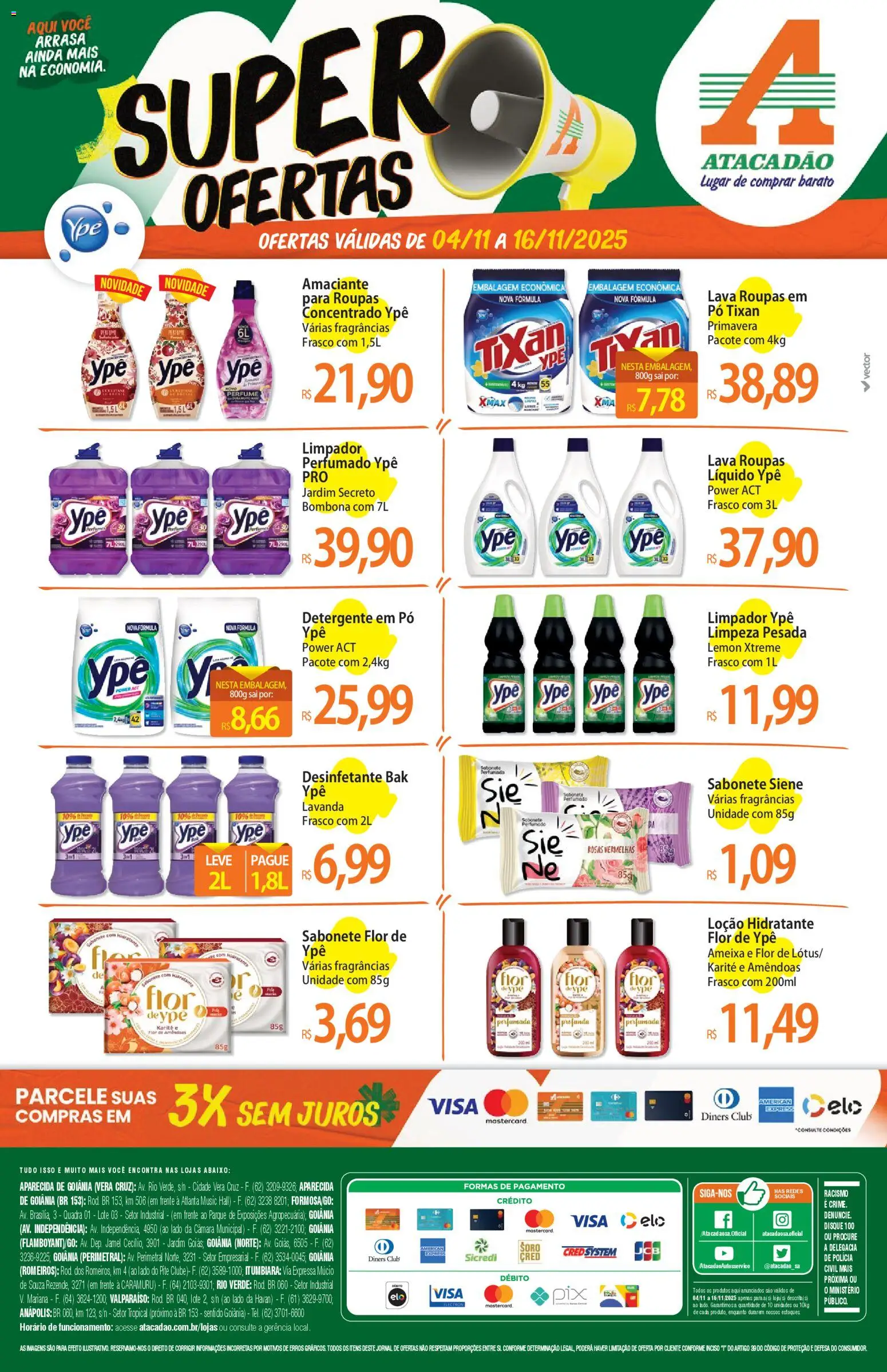 Pré-Visualização do folheto "Ofertas - GO" da loja Atacadão válido a partir de 04/11/2025