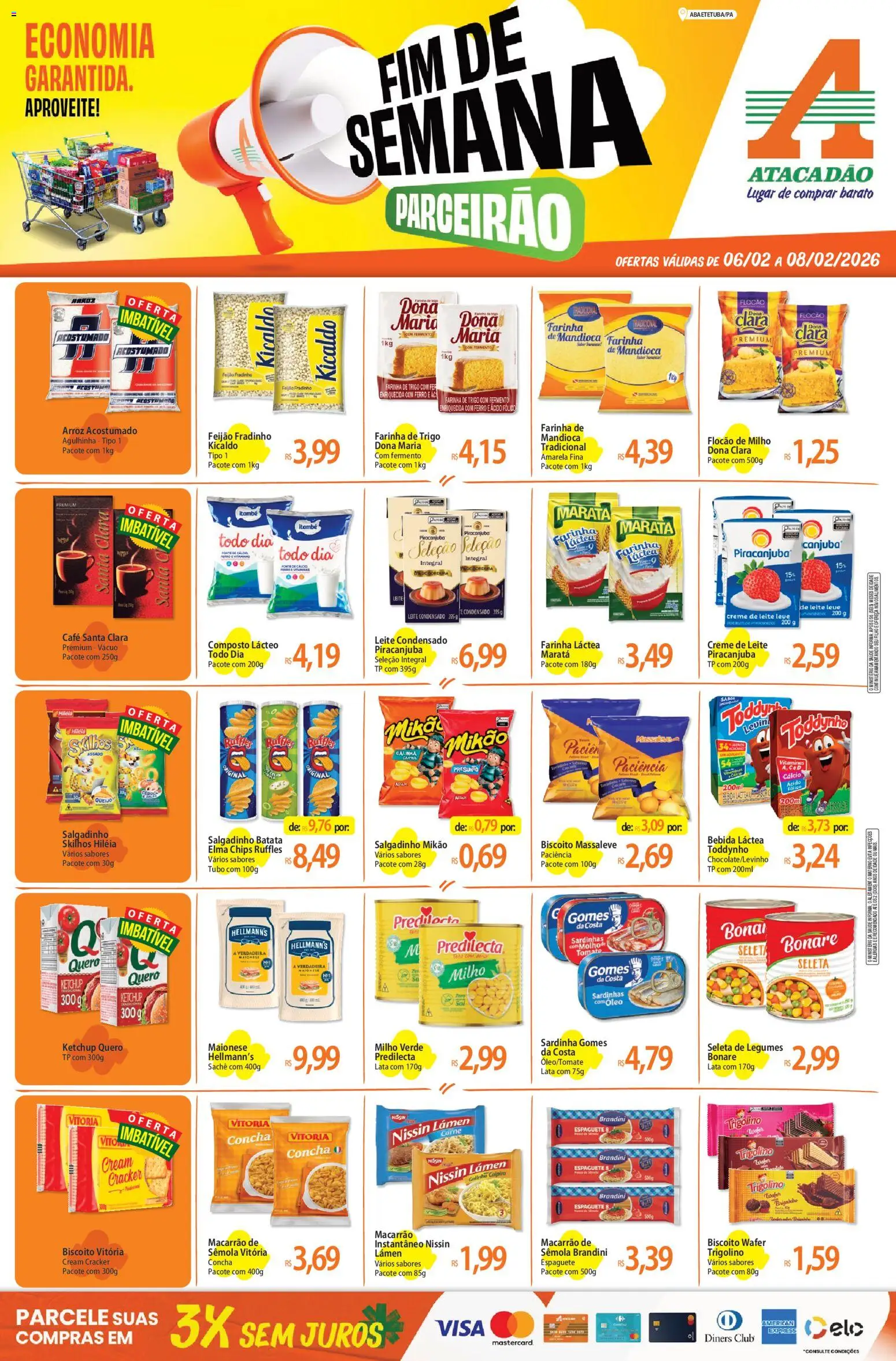 Pré-Visualização do folheto "Ofertas - PA" da loja Atacadão válido a partir de 06/02/2026
