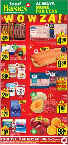 Un aperçu du dépliant Ancaster du magasin Food Basics est valide à partir 4 sept. 2025