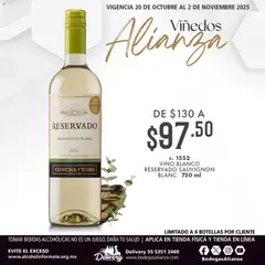 Vista previa las ofertas de la tienda Bodegas Alianza - Catálogo Viñedos Alianza desde el 20/10/2025 