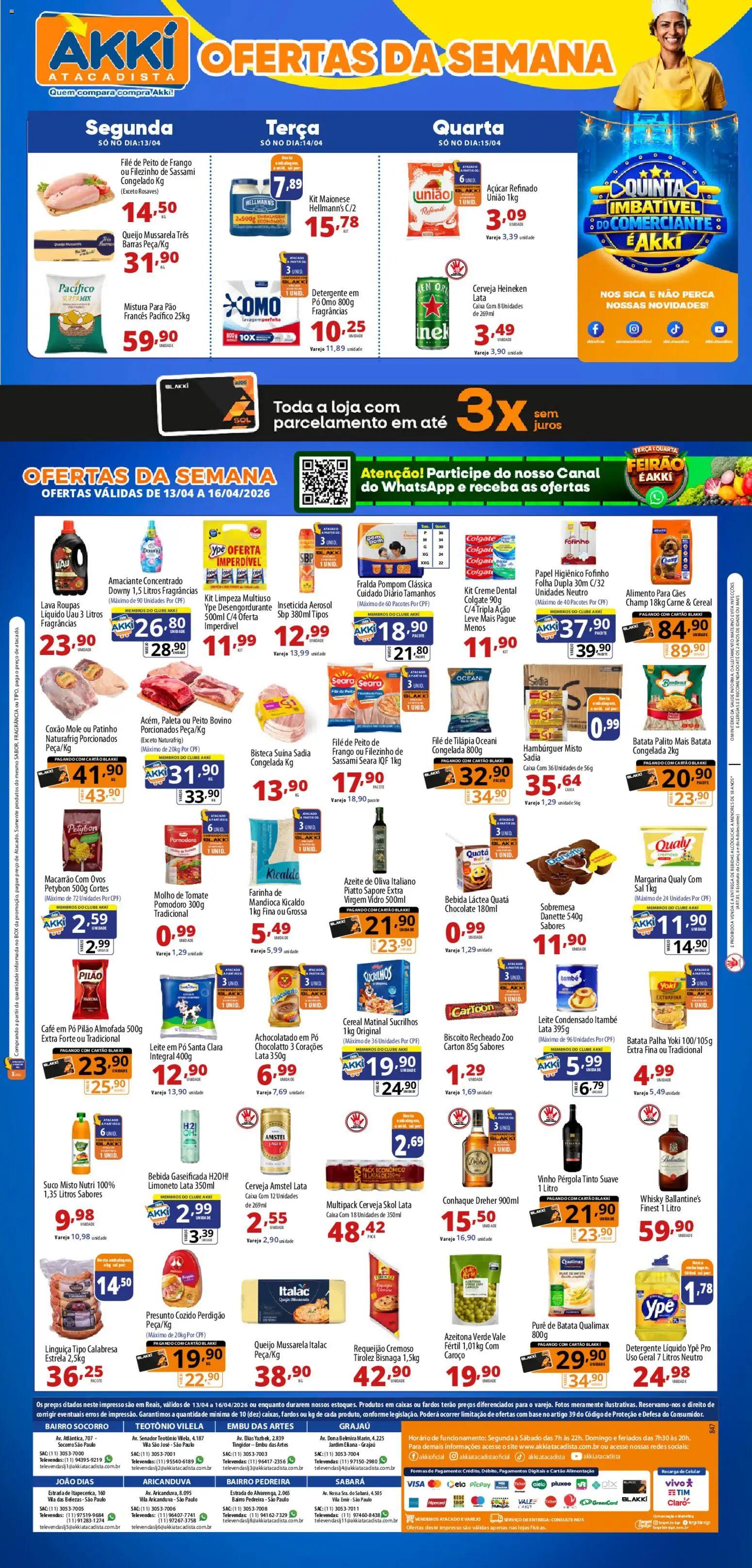 Pré-Visualização do folheto "Akki Atacadista - Ofertas da semana" da loja Akki Atacadista válido a partir de 13/04/2026