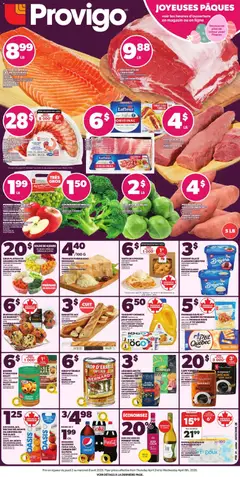Un aperçu du dépliant Provigo weekly flyer / circulaire du magasin Provigo est valide à partir 2 avr. 2026