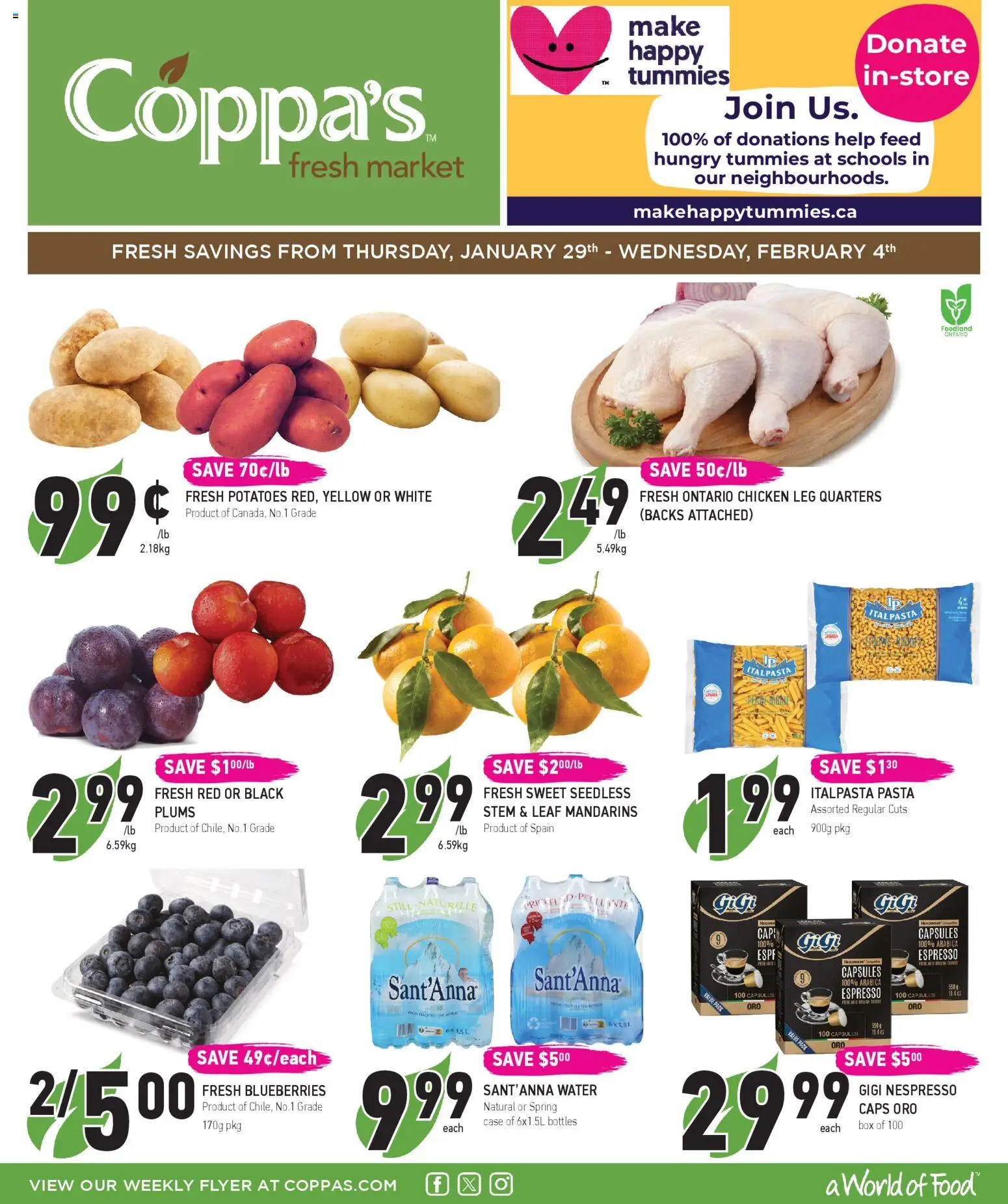 Preview of leaflet Weekly flyer / circulaire from shop Coppas Fresh Market is valid from Jan 29, 2026