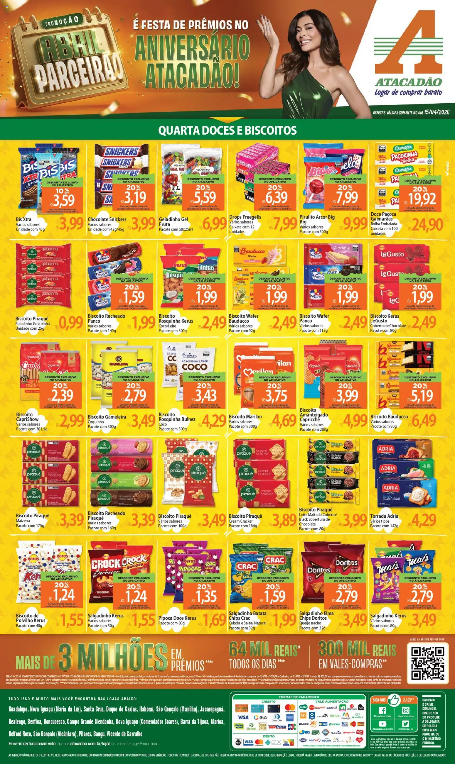 Pré-Visualização do folheto "Atacadão ofertas - RJ" da loja Atacadão válido a partir de 15/04/2026
