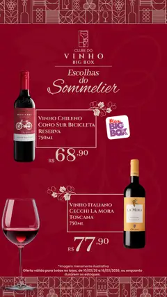 Pré-Visualização do folheto "Ofertas Clube do Vinho" da loja Big Box válido a partir de 10/02/2026