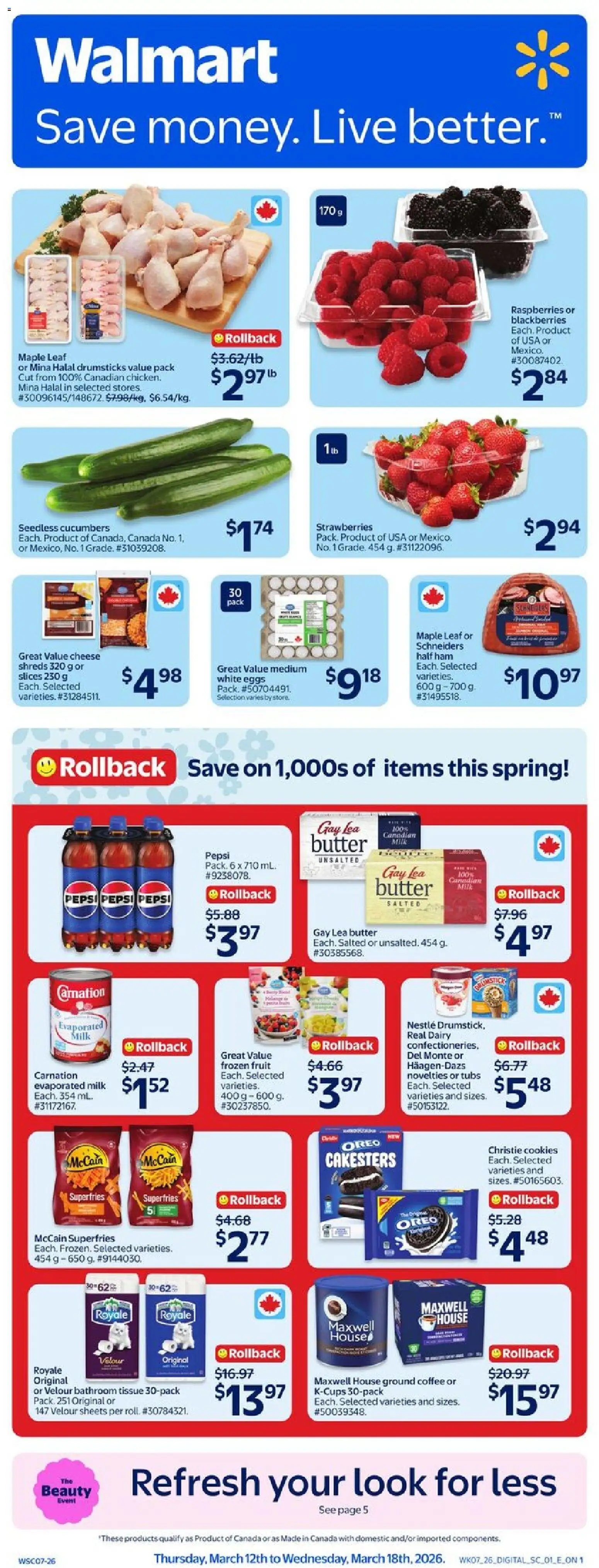Preview of leaflet Walmart weekly flyer from shop Walmart is valid from Mar 12, 2026