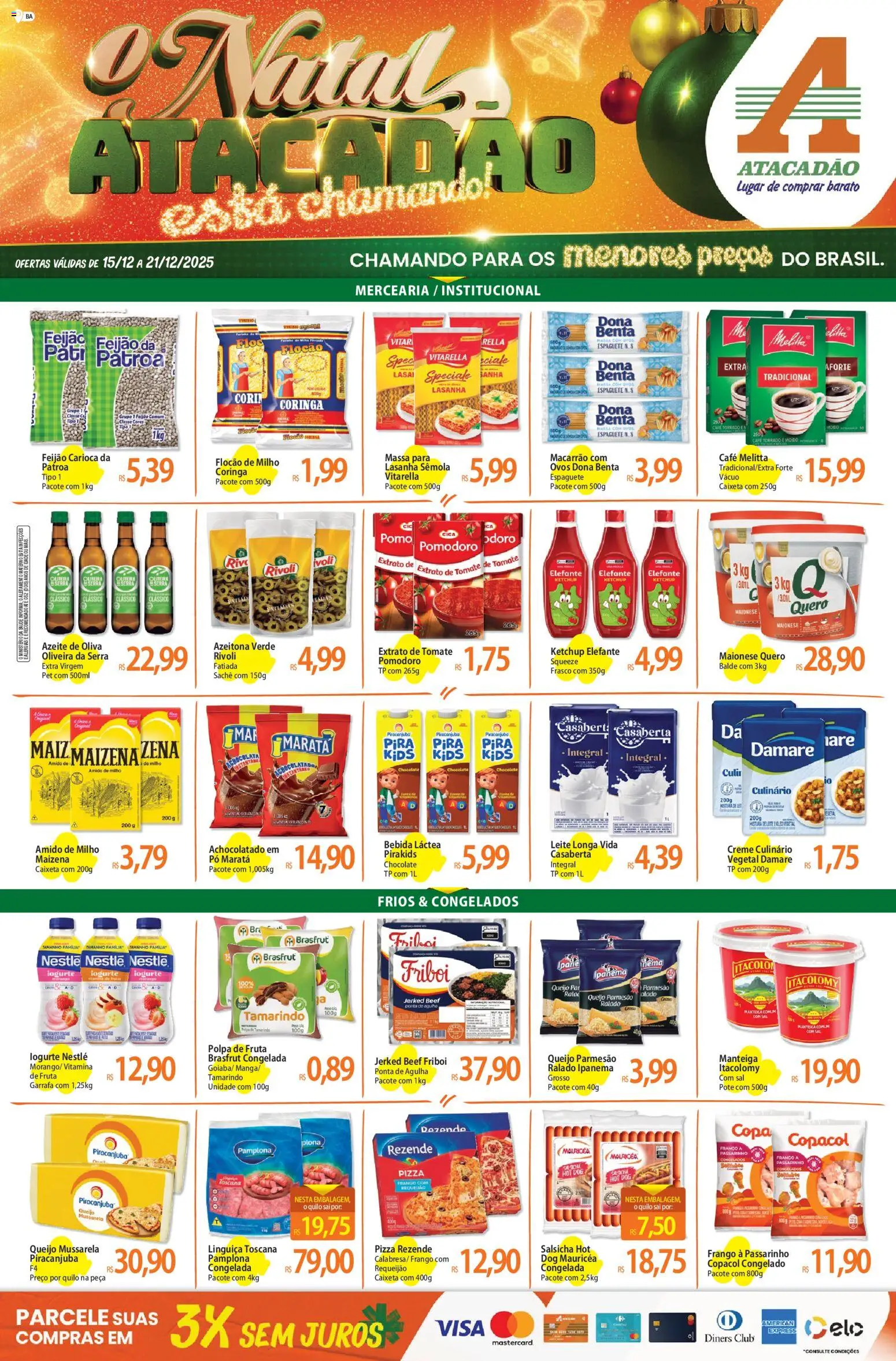 Pré-Visualização do folheto "Ofertas - BA" da loja Atacadão válido a partir de 15/12/2025