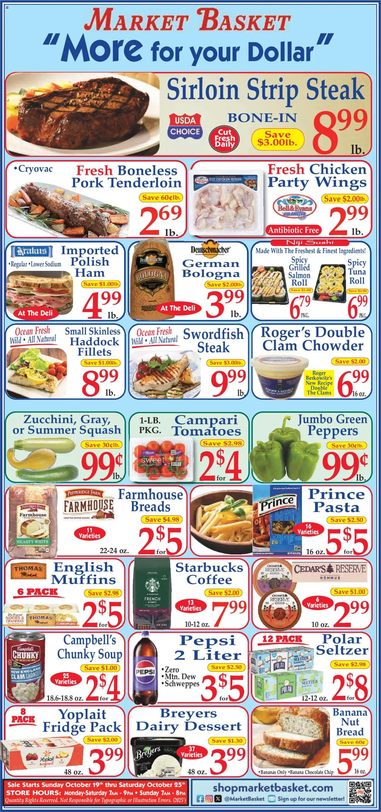 Market Basket Ad from 10/19/2025 - Flyer - Page number 1