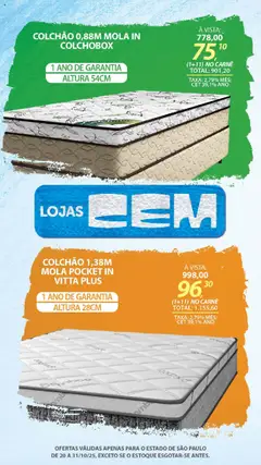 Pré-Visualização do folheto "Ofertas atuais" da loja Lojas Cem válido a partir de 20/10/2025 | Página: 100