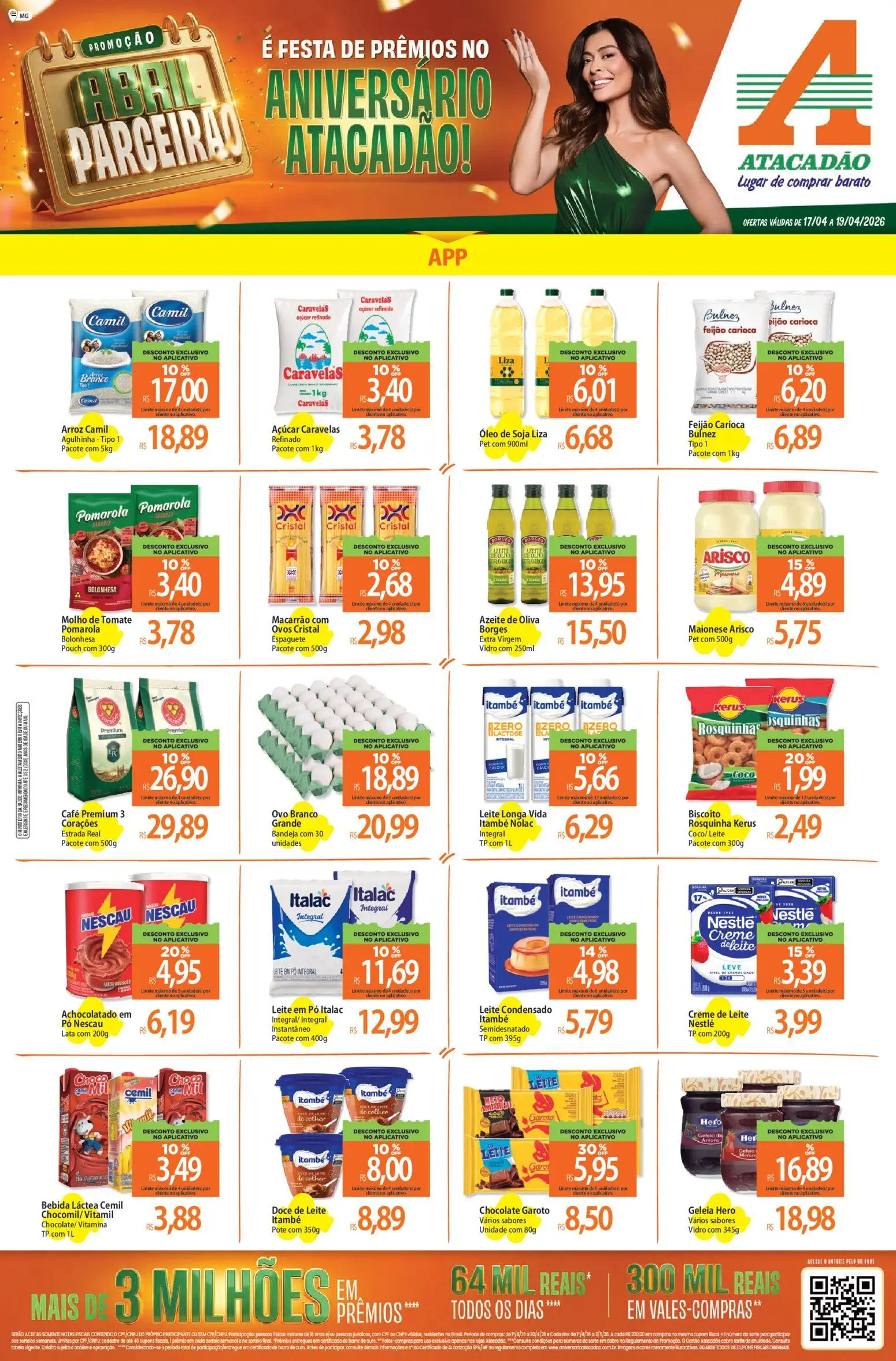 Pré-Visualização do folheto "Atacadão ofertas - MG" da loja Atacadão válido a partir de 17/04/2026
