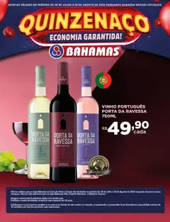 Pré-Visualização do folheto "Ofertas da Quinzena" da loja Bahamas Supermercados válido a partir de 28/07/2025