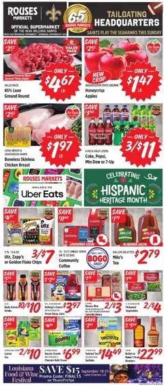 Ad Preview of Rouses Weekly Ad - LA from 09/17/2025