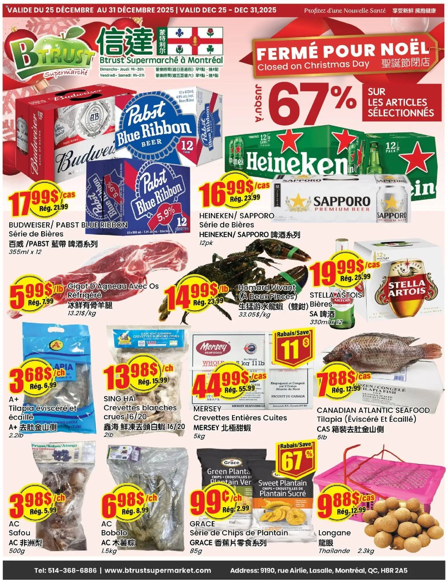 Preview of leaflet Weekly flyer / circulaire from shop Btrust Supermarket is valid from Dec 25, 2025