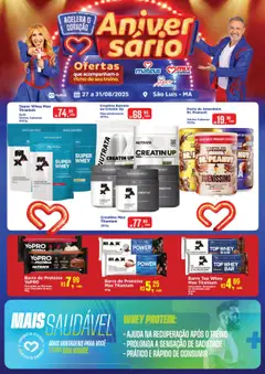 Pré-Visualização do folheto "Ofertas Saudabilidade e Performance" da loja Mateus válido a partir de 27/08/2025