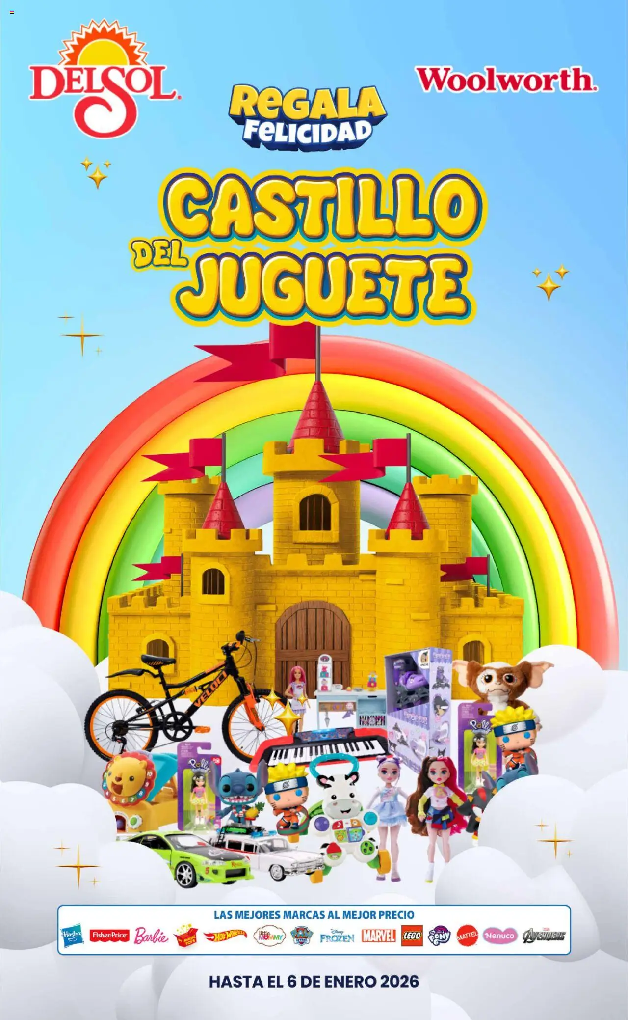 Vista previa las ofertas de la tienda Del Sol y Woolworth - Catálogo Castillo Del Juguete desde el 07/10/2025 