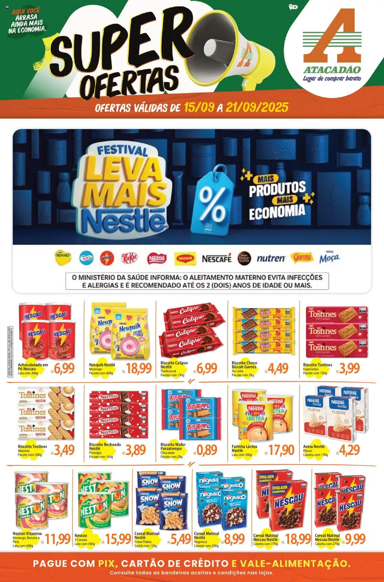 Atacadão folheto "Ofertas - SC" válido a partir de 15/09/2025 - número de página 1