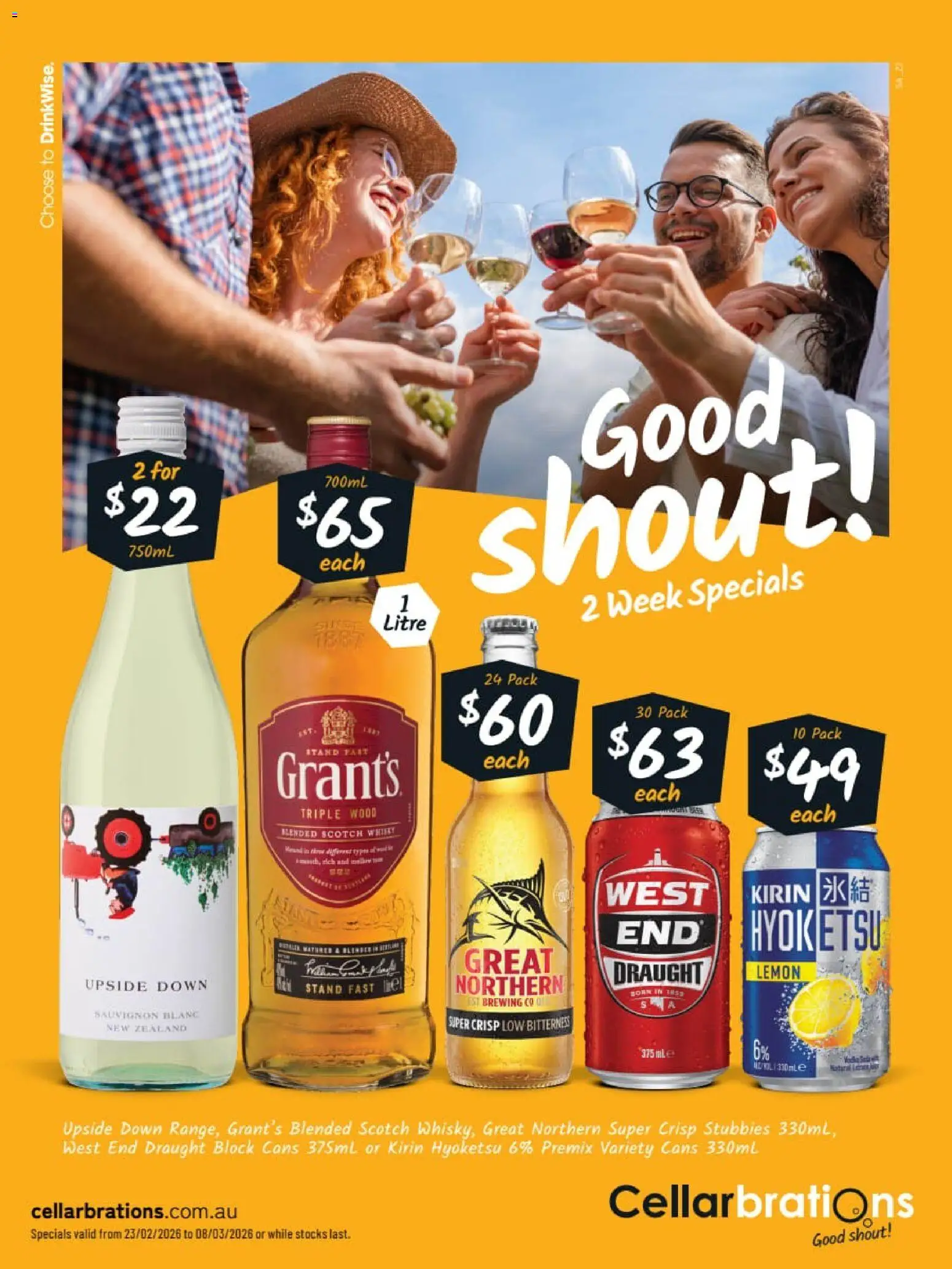 Preview of catalogue Catalogue Andamooka, Adrossan, Ceduna from shop Cellarbrations valid 23/02/2026