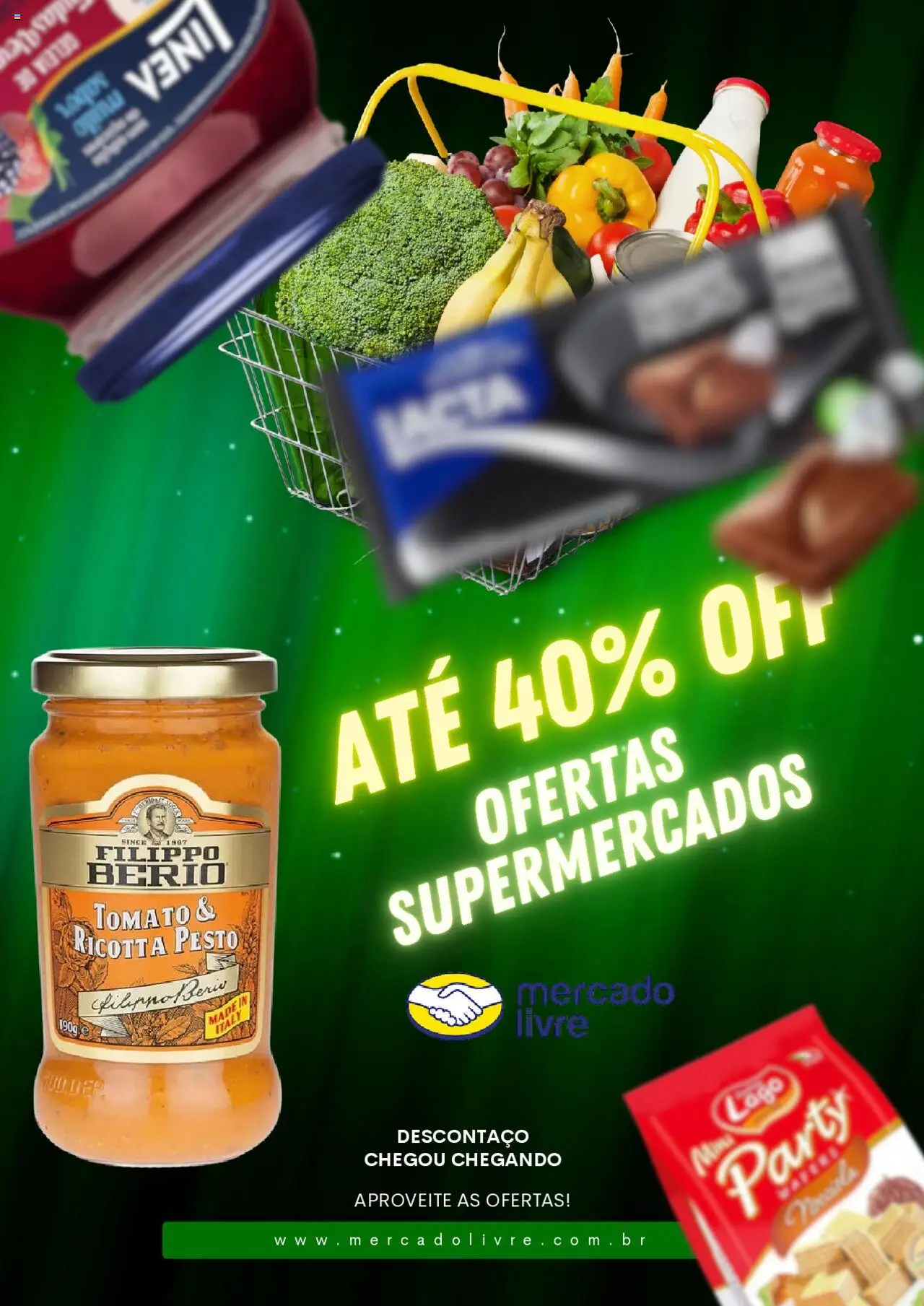 Mercado Livre folheto "Ofertas atuais" válido a partir de 06/08/2025 - número de página 1