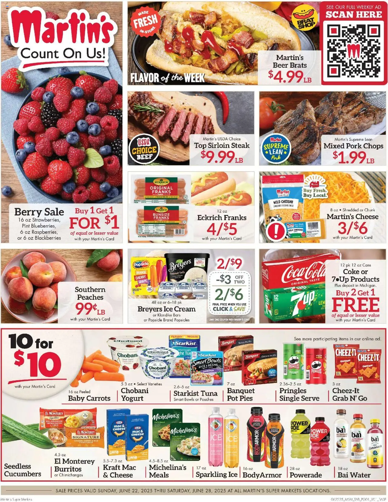 Martin’s Weekly Ad from 06/22/2025 - Flyer - Page number 1