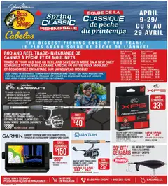 Un aperçu du dépliant Cabelas weekly flyer / circulaire du magasin Cabelas est valide à partir 9 avr. 2026