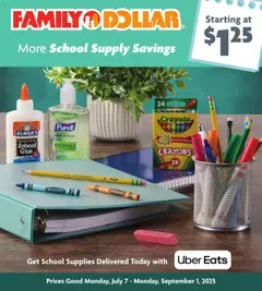 Ad Preview of Family Dollar Back to School from 07/07/2025