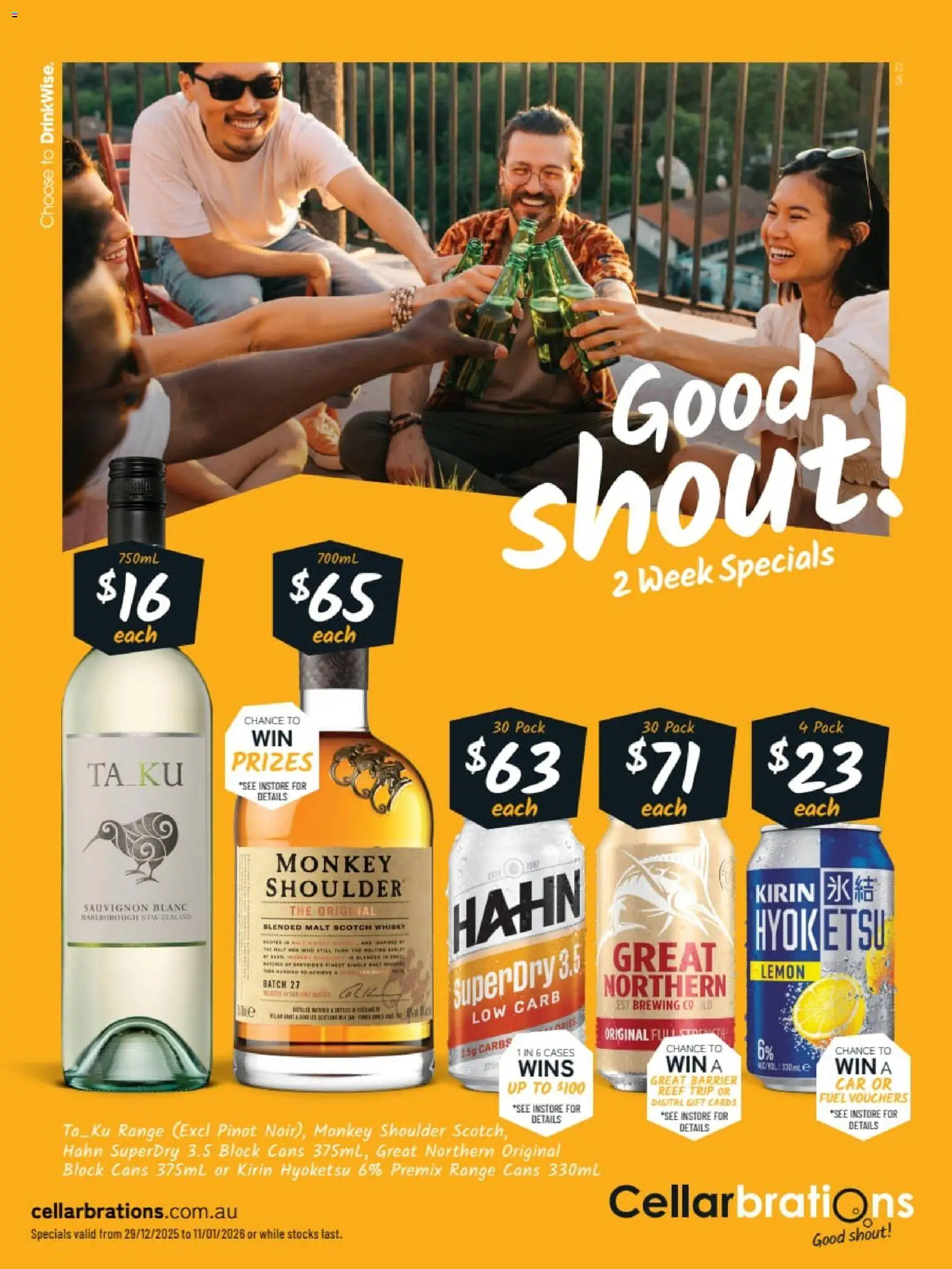 Preview of catalogue Catalogue Andamooka, Ceduna, Ardrossan from shop Cellarbrations valid 29/12/2025