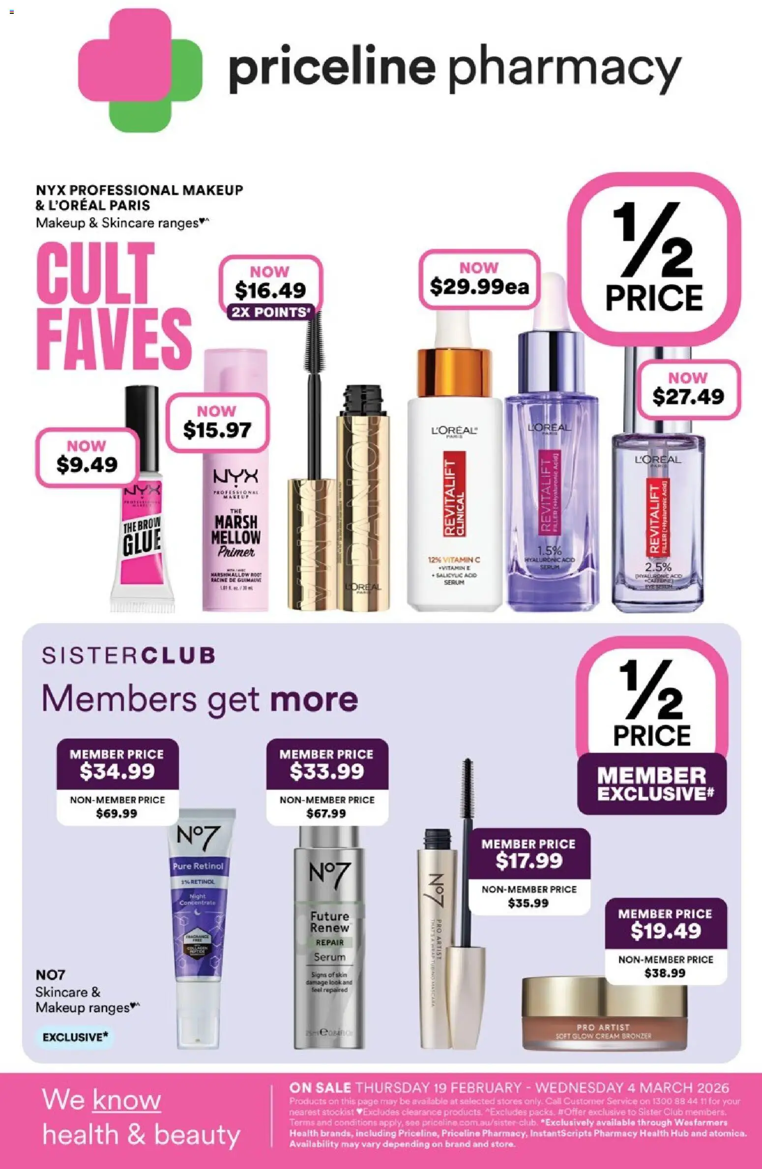 Preview of catalogue Catalogue from shop Priceline Pharmacy valid 19/02/2026