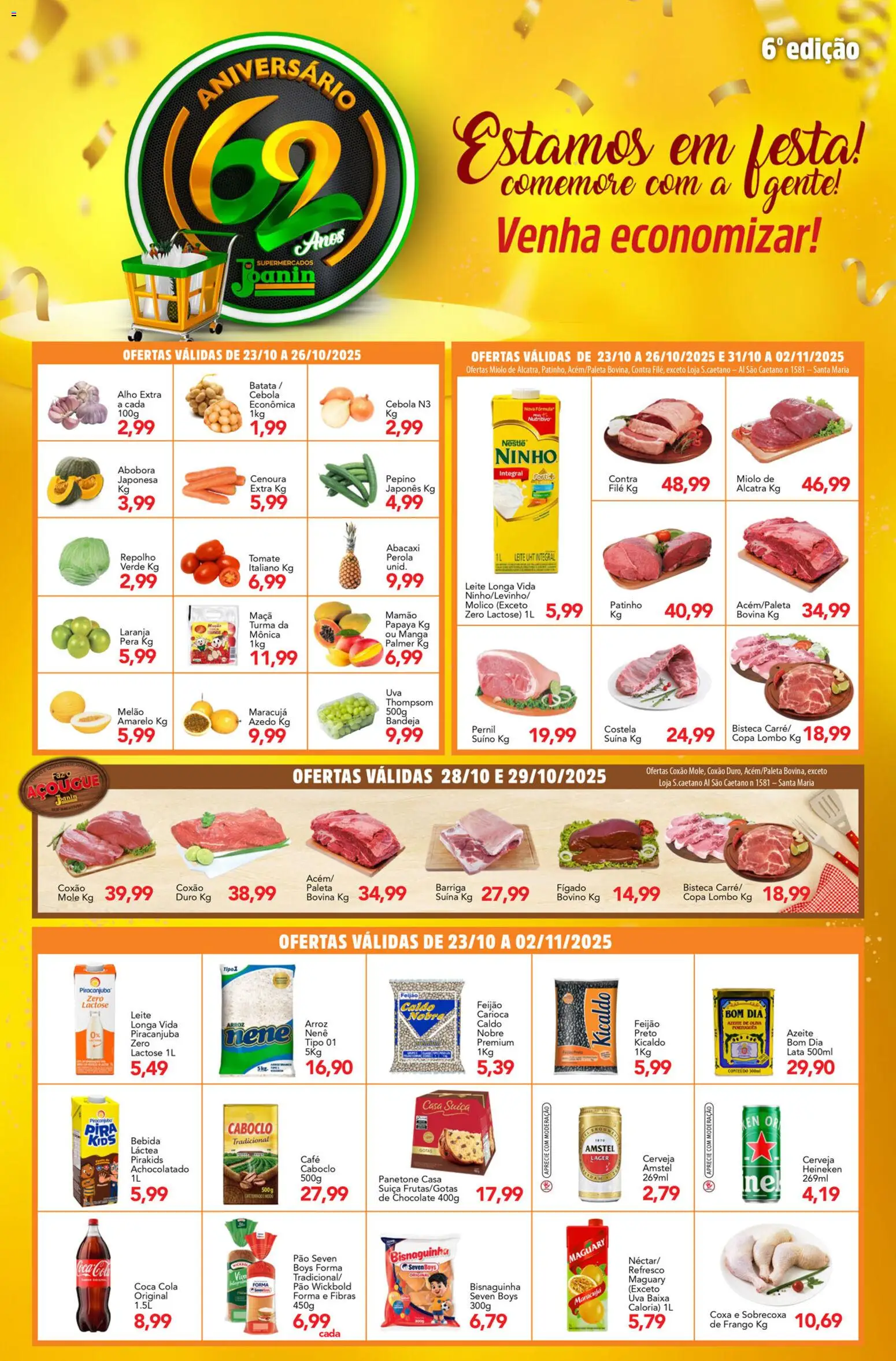 Supermercados Joanin folheto "Ofertas da semana" válido a partir de 23/10/2025 - número de página 1