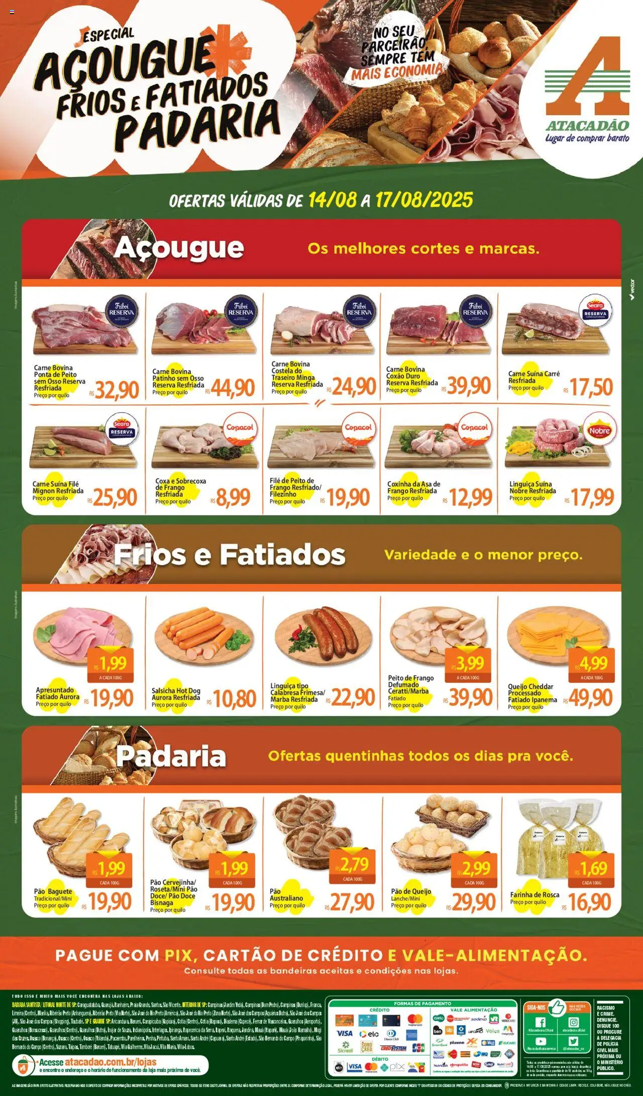 Atacadão folheto "Ofertas - SP" válido a partir de 14/08/2025 - número de página 1
