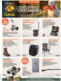 Un aperçu du dépliant Flyer / circulaire du magasin Cabelas est valide à partir 31 oct. 2025