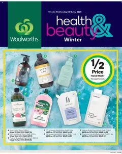 Preview of catalogue Winter Health & Beauty Catalogue NT from shop Woolworths valid 23/07/2025