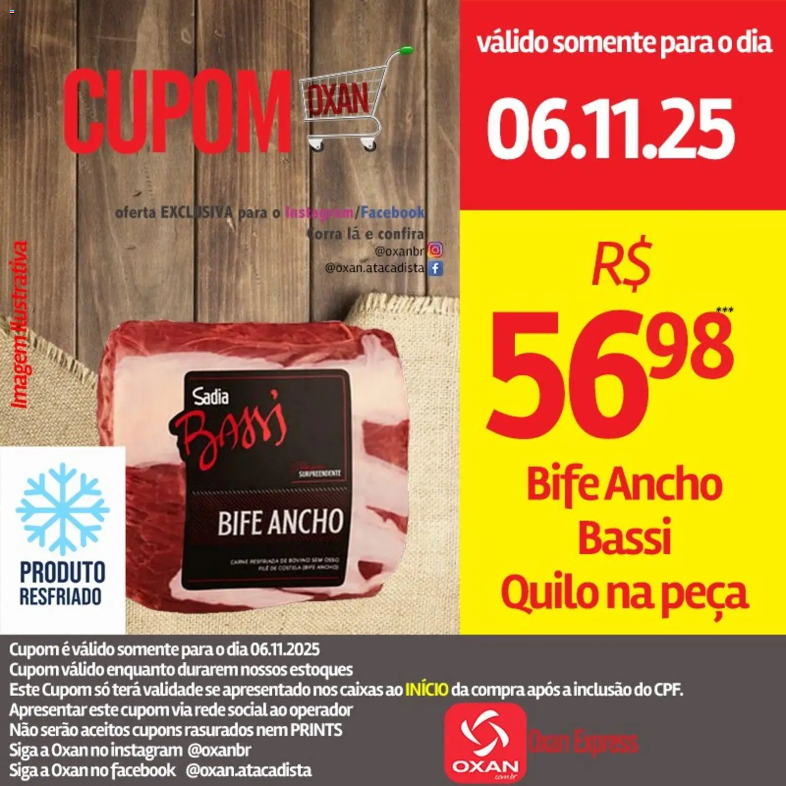 Pré-Visualização do folheto "Ofertas da semana" da loja Oxan Atacadista válido a partir de 06/11/2025