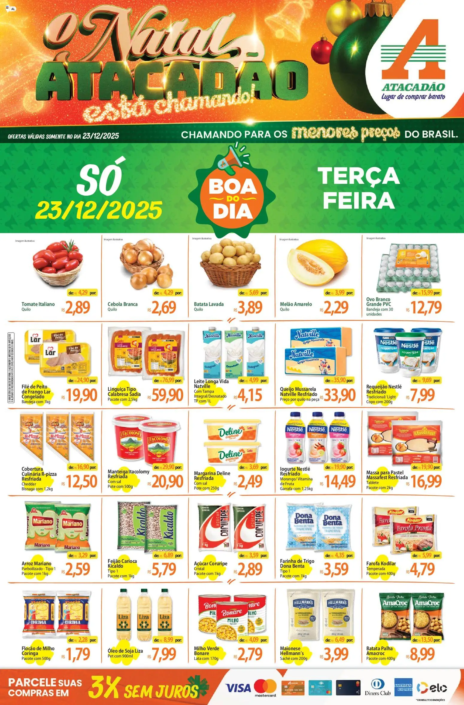 Pré-Visualização do folheto "Ofertas - AL" da loja Atacadão válido a partir de 23/12/2025