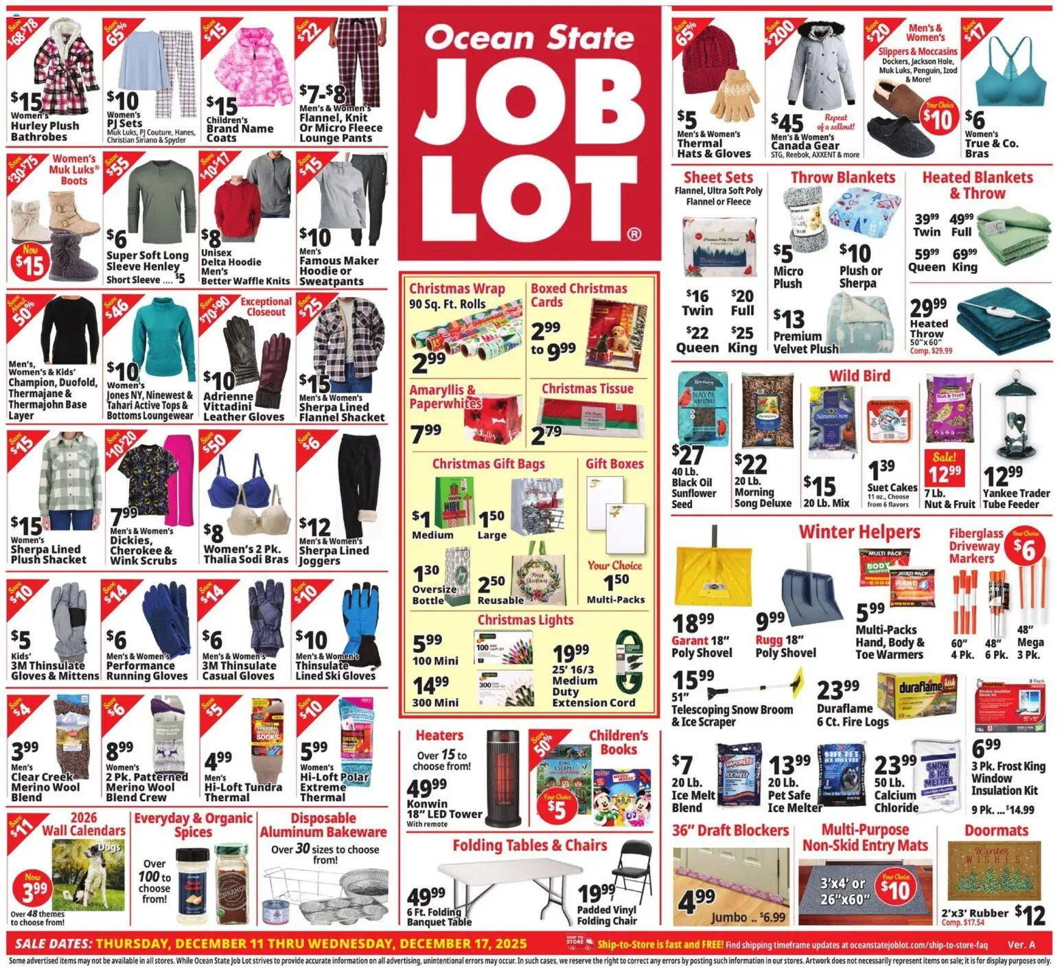 Ad Preview of Ocean State Job Lot Weekly Ad from 12/11/2025