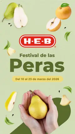 Vista previa las ofertas de la tienda H-E-B - H-E-B folleto Festival de las Peras desde el 10/03/2026 