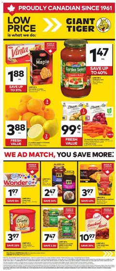 Preview of leaflet Weekly Flyer from shop Giant Tiger is valid from Sep 10, 2025