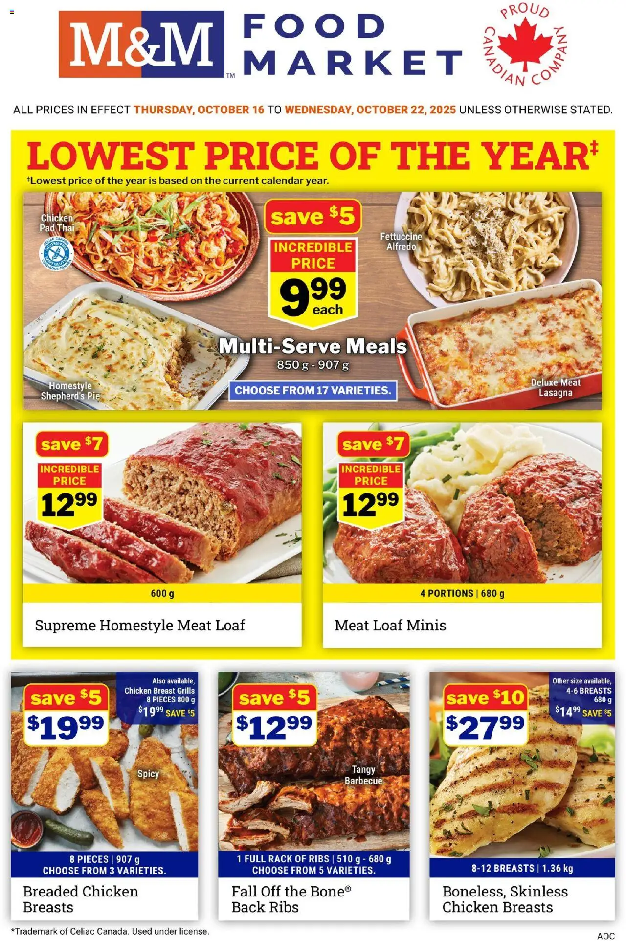 M&M Food Market flyer valid from Oct 16, 2025 - page number 1