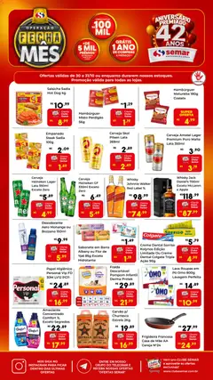 Pré-Visualização do folheto "Ofertas Fecha Mês" da loja Semar Supermercado válido a partir de 30/10/2025