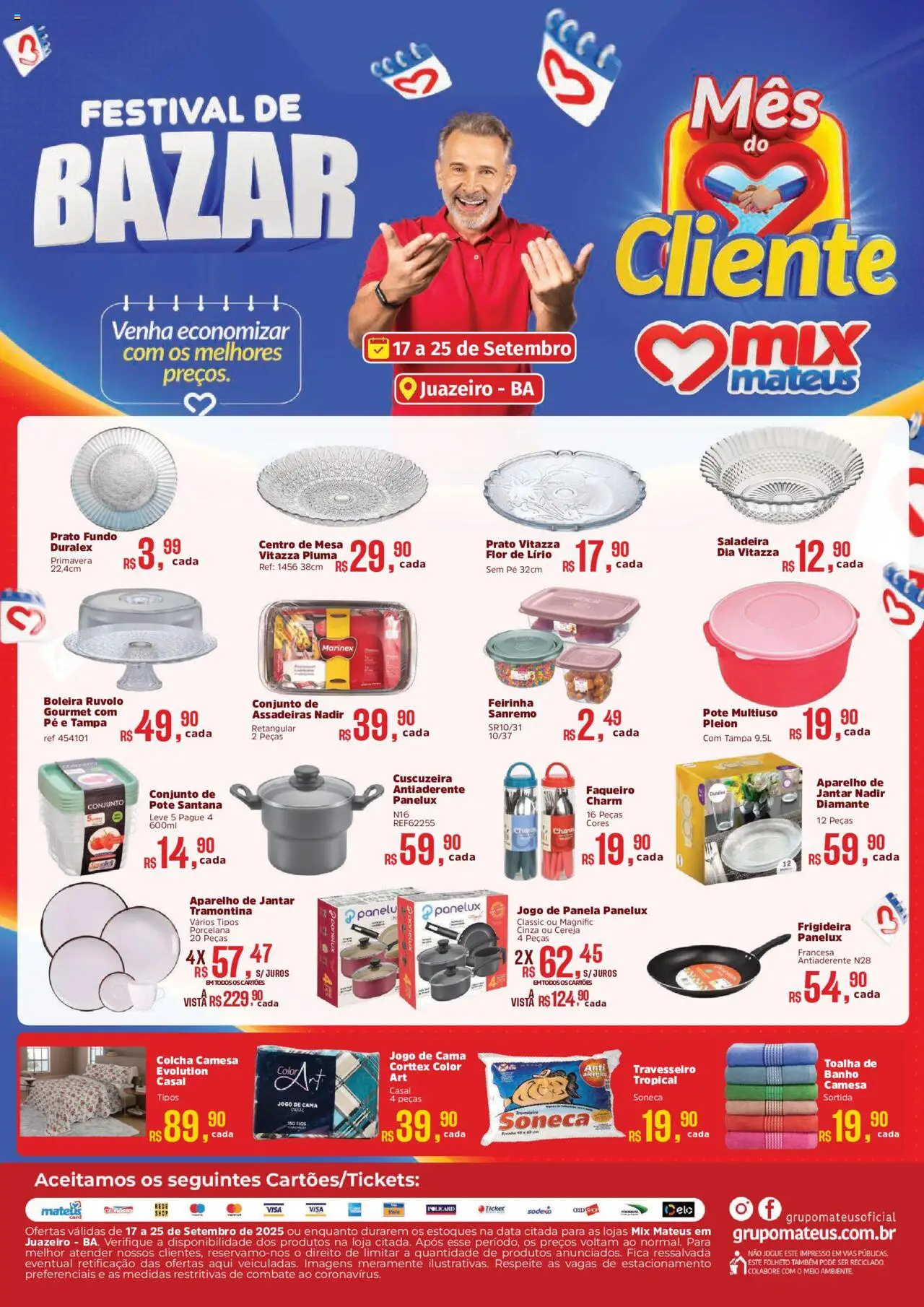 Mateus folheto "Ofertas Festival do Bazar" válido a partir de 17/09/2025 - número de página 1